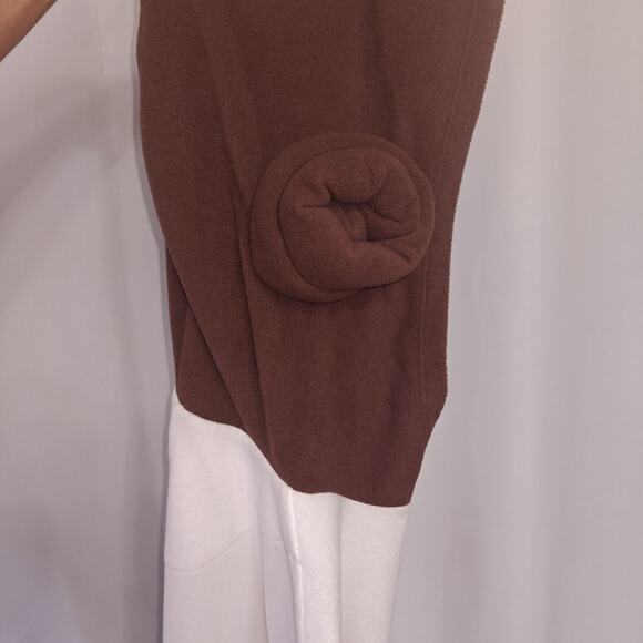 Star Wars Princess Leia Hooded Non Footed Pajamas One Piece XS Costume Zip Suit - Picture 10 of 14